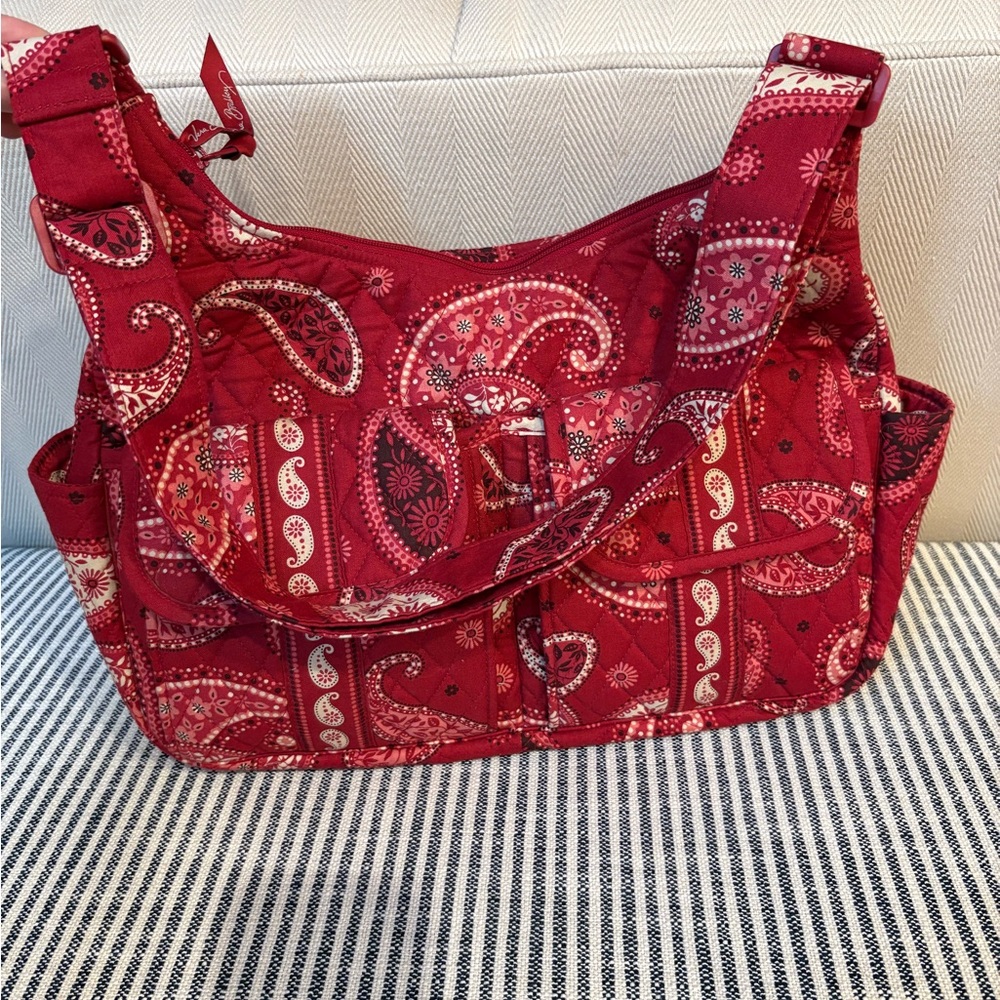 Vera Bradley Red Paisley Shoulder Bag